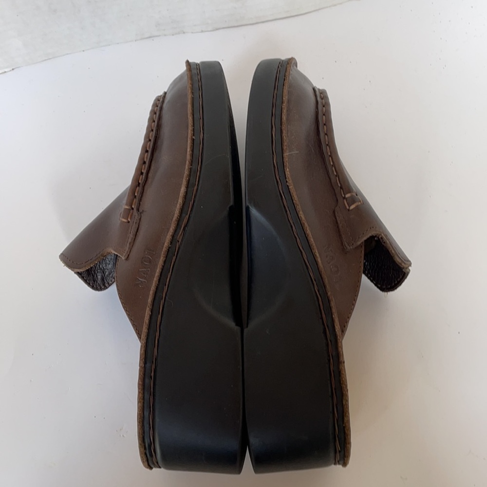 NAOT sz 39 brown leather clog - Picture 8 of 9